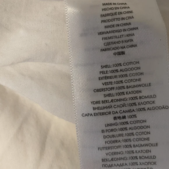 Michael Kors White Cotton Swim coverup & fully lined Dress - Picture 9 of 9